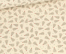 Baumwolle - Cretonne - Bedruckt - Weihnachten - Christmas Tree - Natur