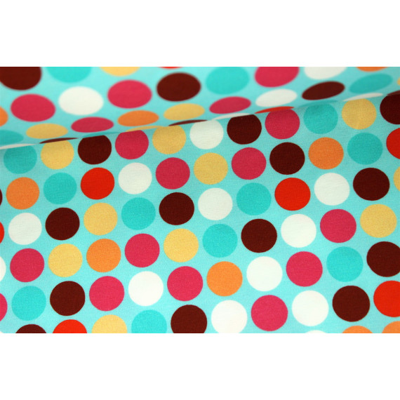 Jersey Happy Polka Dots Hamburger Liebe Hellblau - Main Image