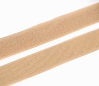 1 Meter Klettband - Klettverschluss - Zum Nähen - Hook & Loop - 25mm - Sand