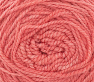Merino Twist Yarn solids handgefärbt - Ruby Grapefruit
