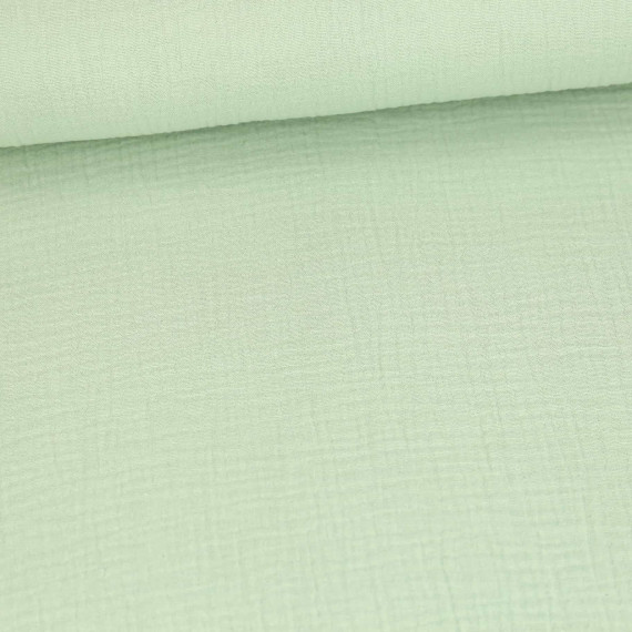 Musselin - Muslin - Uni - Schnuffeltuch - Windeltuch - 150g - Lichtgrün Hell