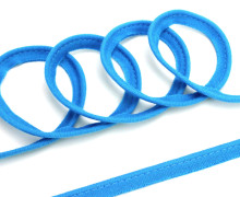 1 Meter elastisches Paspelband/Biesenband - Matt - Blau