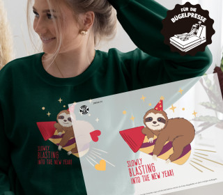 Onkel Bo's Bügelbilder - DIN A4 - Silvester Party - Slowly Blasting - Kristina Hölzl - BIG