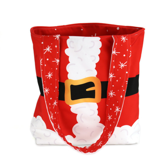 DIY-NÄHSET - Softshell Motivbeutel - Shopper - Weihnachtsmann - abby and amy