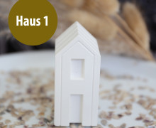 Silikon - Gießform - Häuser - Streifendesign - Dekohäuser - schmal - Haus 1 - vielfältig nutzbar