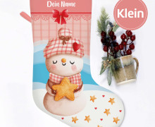 DIY-Nähset - Nikolaussocke - KLEIN - Softshell - Snowmania - Star