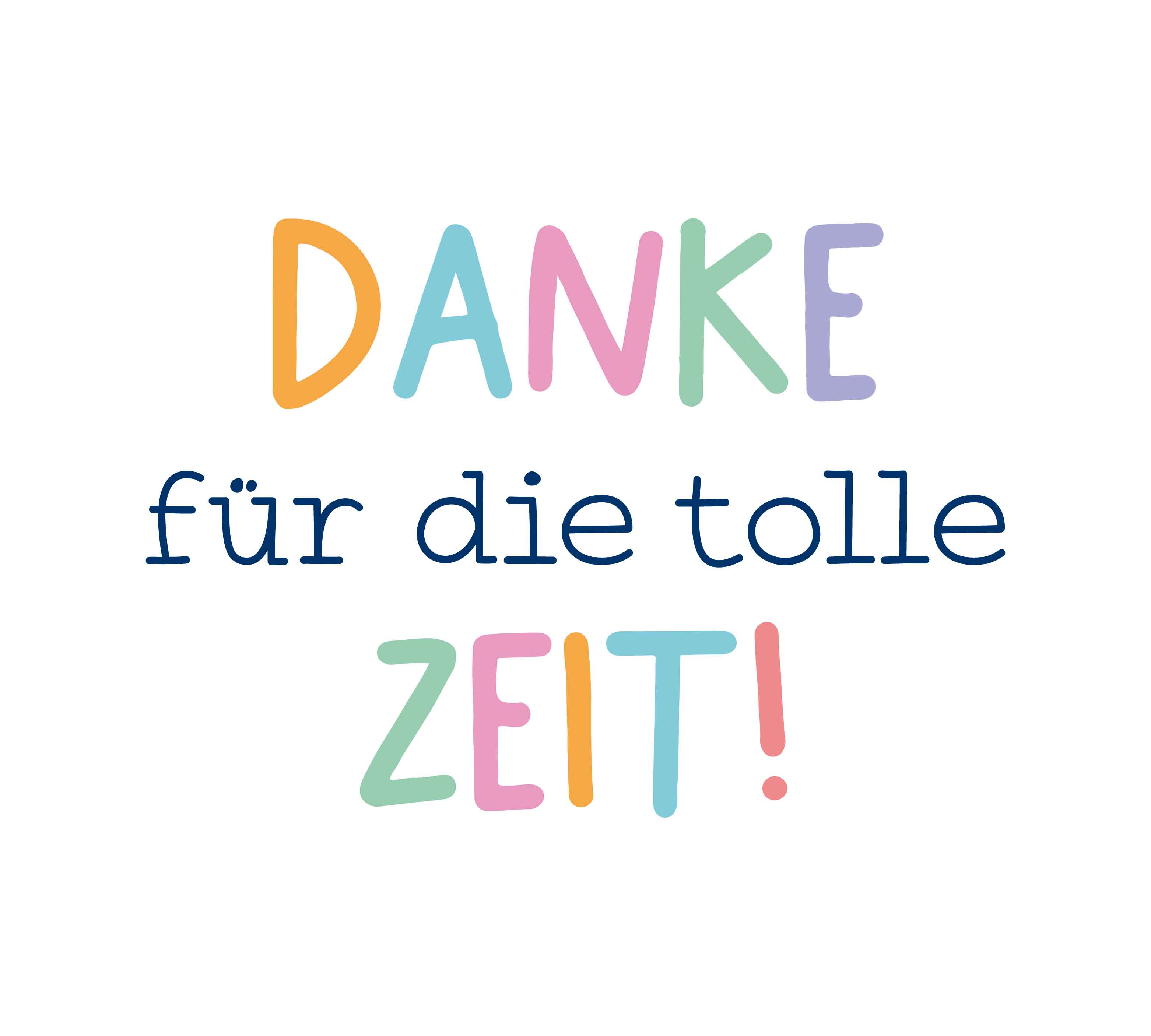 Emaille Becher Danke für die tolle Zeit
