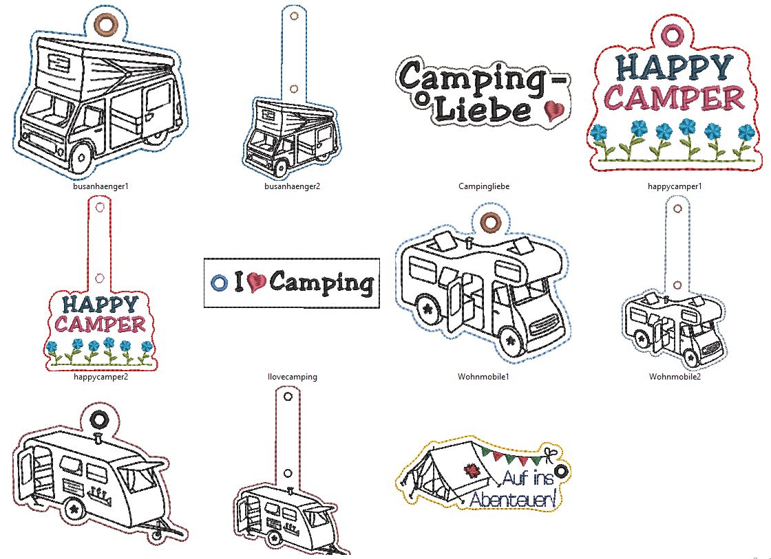 Schlüsselanhänger Caravan, Aufkleber, Wohnmobil Zubehör, Camping-Shop