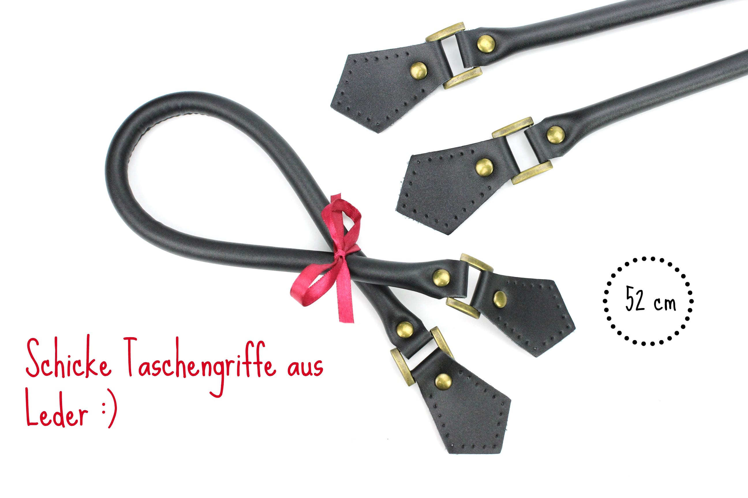 Taschengriffe leder schwarz Clearance