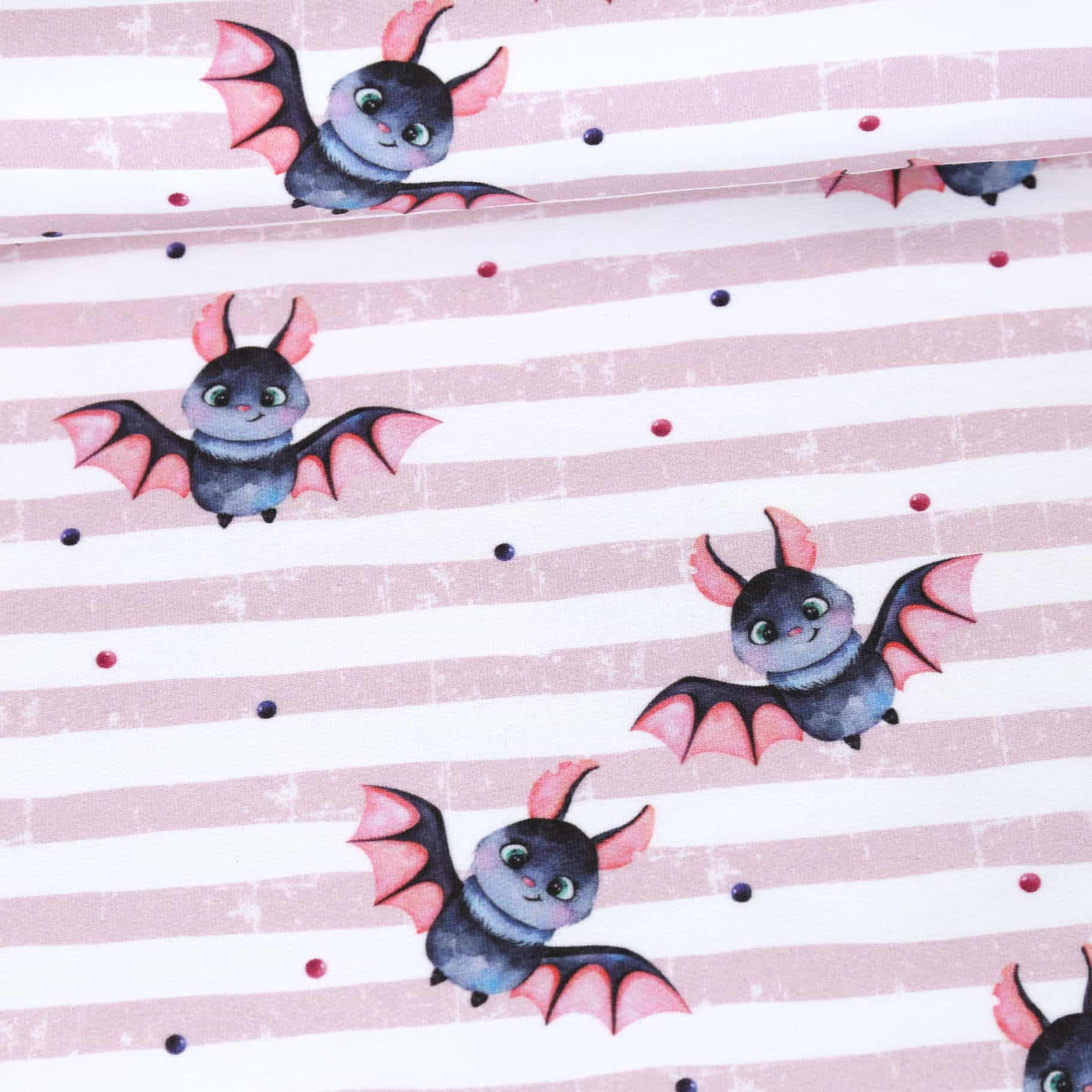 Baumwollstoff Lila Fledermaus Stoff Baumwollstoff Vibrant Galaxy