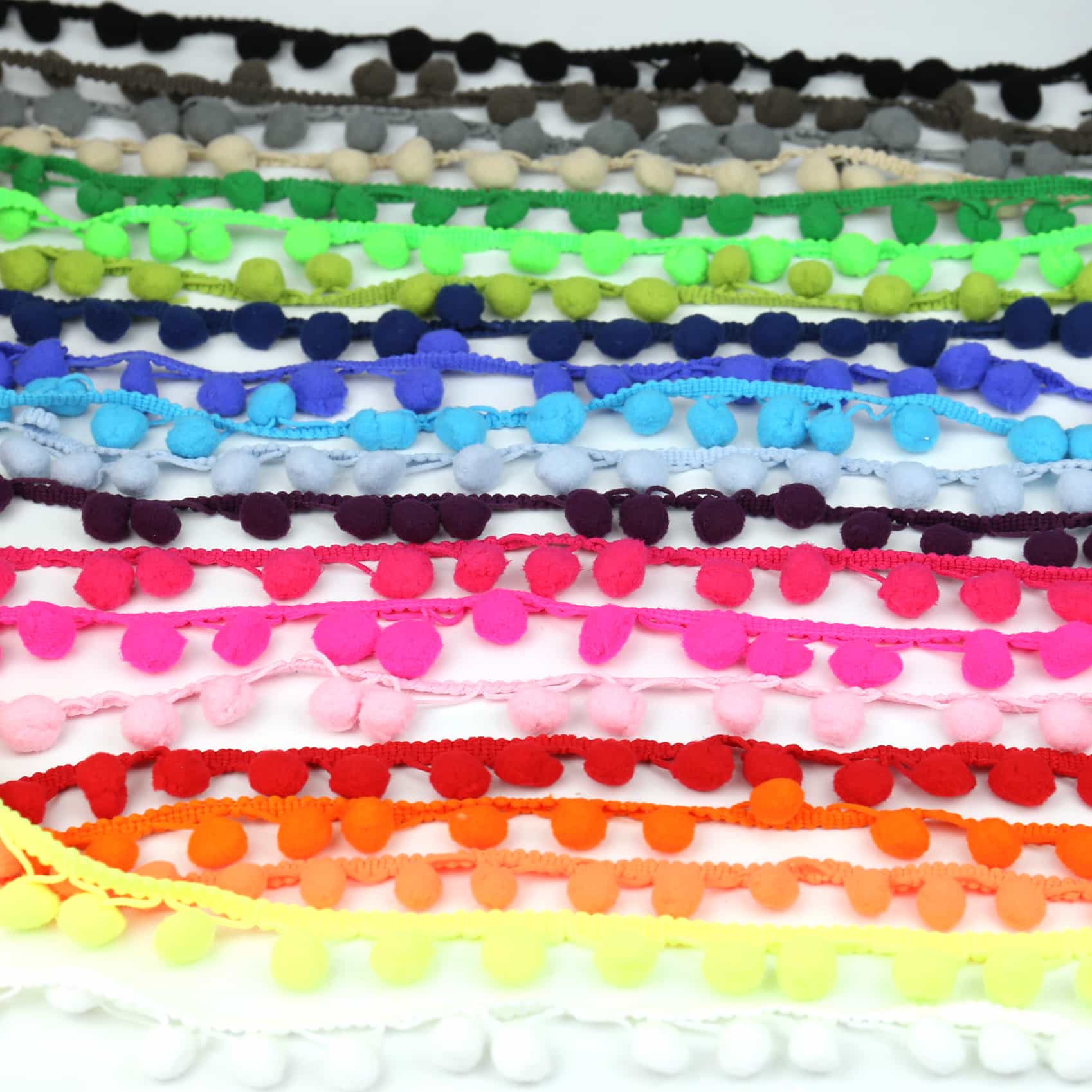 1 Meter Bommelborte Groß Bommeln Pomponborte Royalblau