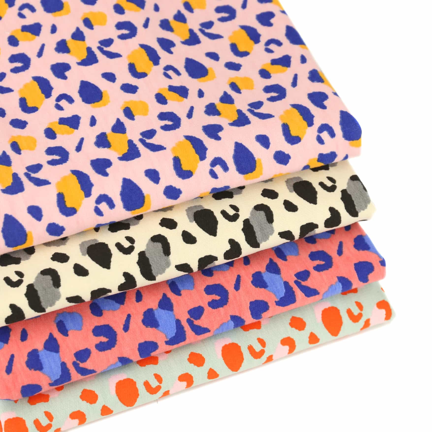 Leo Stoff Jersey Stoff Blau WeiÃƒÂŸ Baumwoll Jersey Stoff