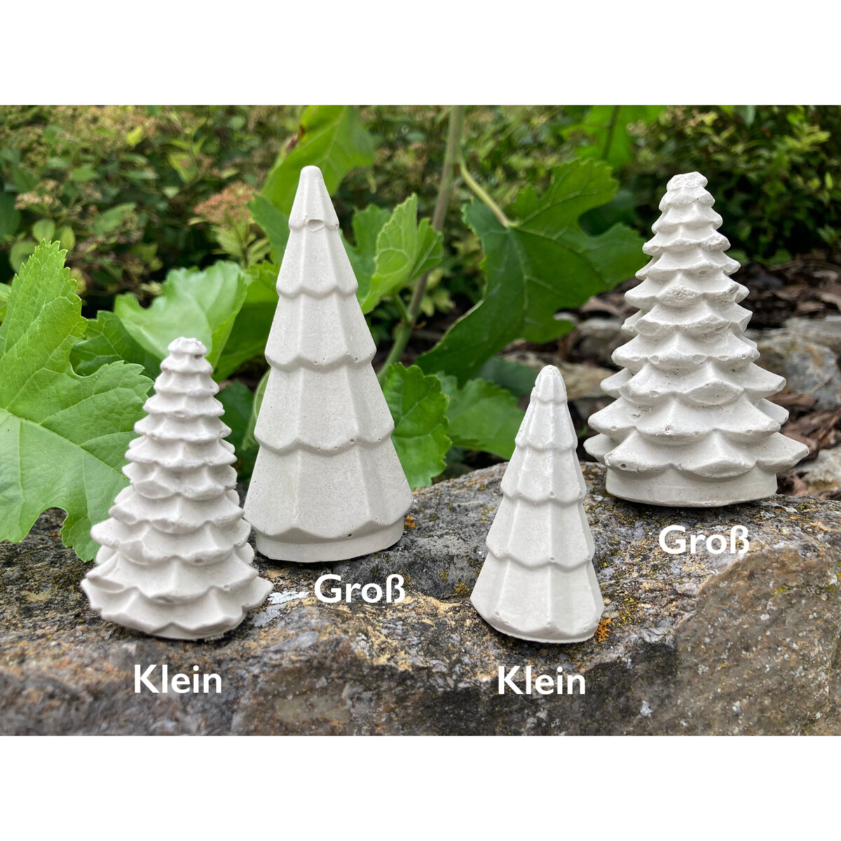 Weihnachts Silikonformen 4er Set - Elch, Schneeflocke, Tannenbaum Gießformen
